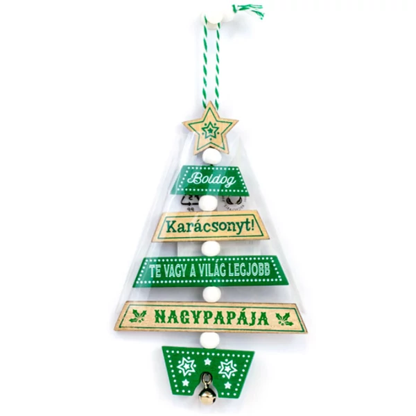 Névre Szóló Karácsonyfadísz - A Világ Legjobb Nagypapája