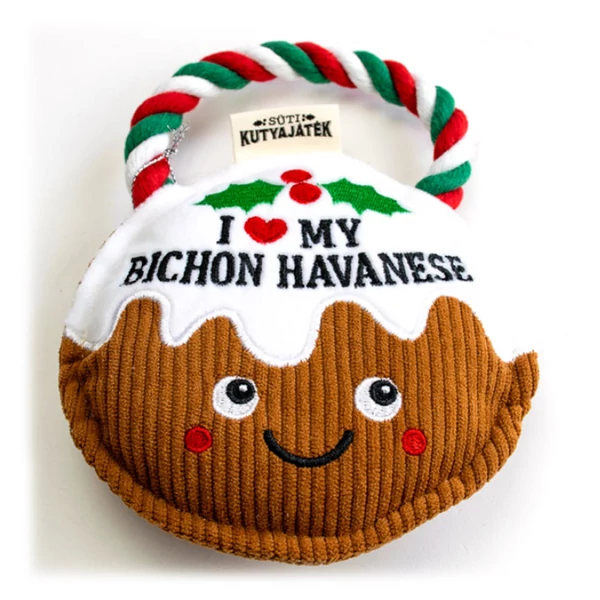 Süti Kutyajáték Plüss - I Love My Bichon Havanese