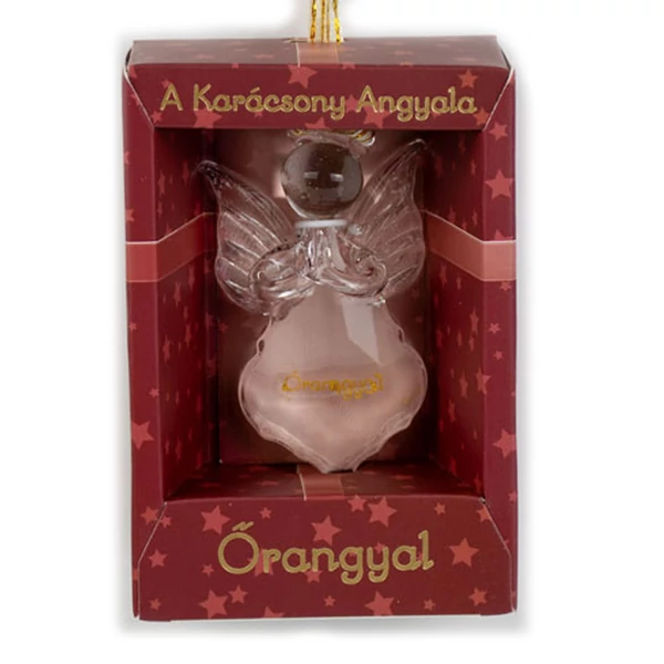 A Karácsony Angyala Dísz - Őrangyal Felirattal
