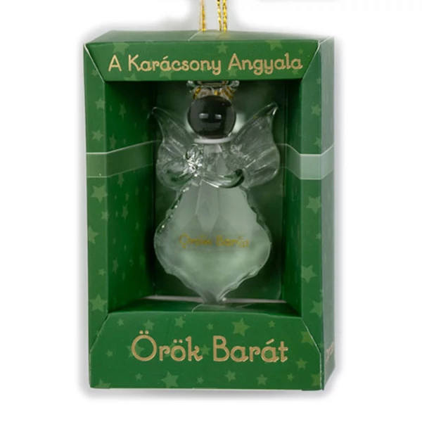 A Karácsony Angyala Dísz - Örök Barát Felirattal