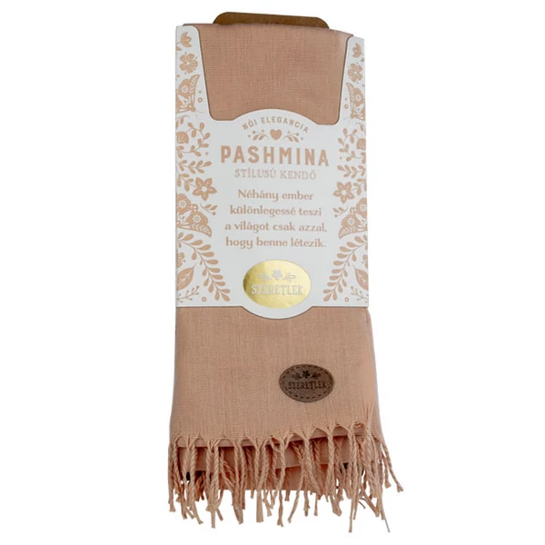 Pashmina Kendő - Szeretlek Felirattal