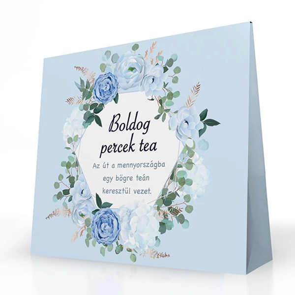 Tea Szeretettel - Boldog Percek Tea Felirattal