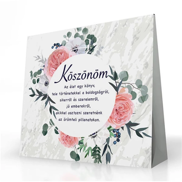 Tea Szeretettel - Köszönöm Felirattal