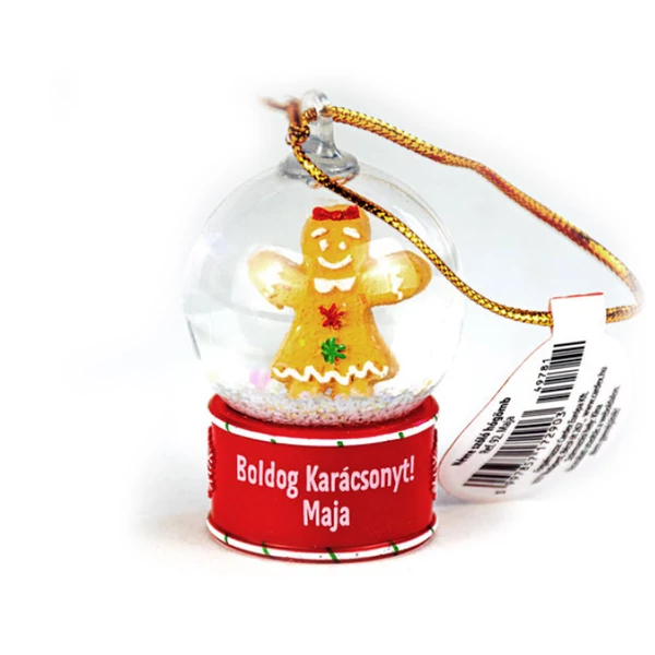 Névre Szóló Hógömb Dísz - Maja Felirattal