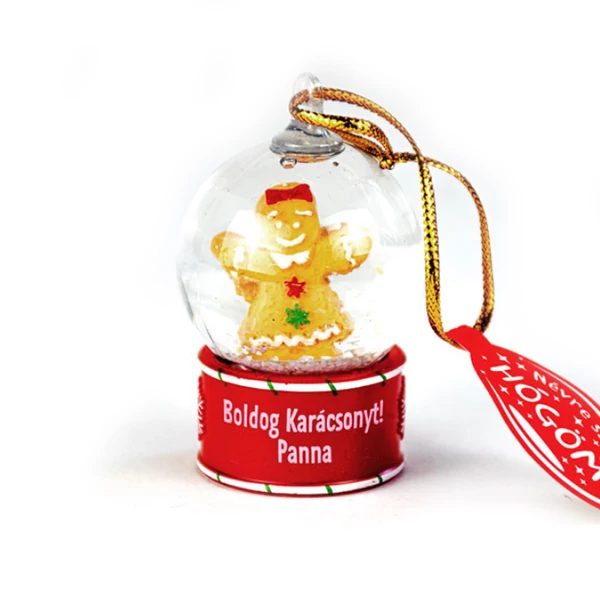 Névre Szóló Hógömb Dísz - Panna Felirattal