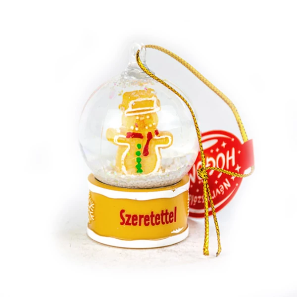 Névre Szóló Hógömb Dísz - Szeretettel Felirattal