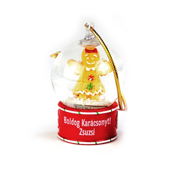 Névre Szóló Hógömb Dísz - Zsuzsi Felirattal