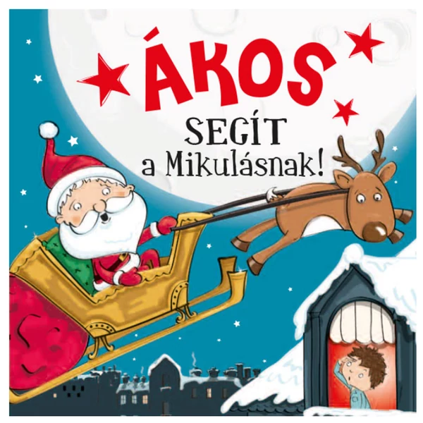 Névre Szóló Mesekönyv - Mikulás - Ákos
