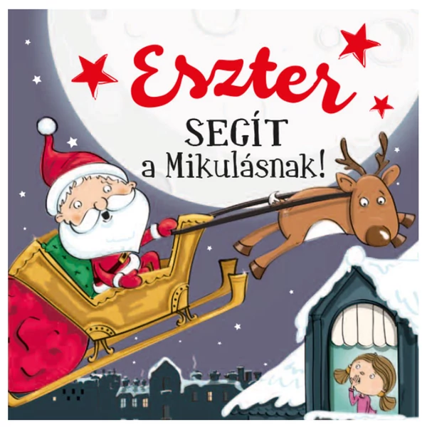 Névre Szóló Mesekönyv - Mikulás - Eszter