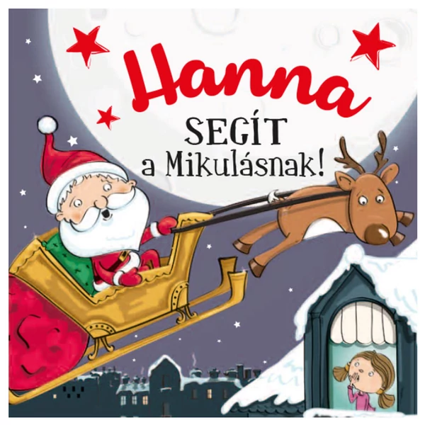 Névre Szóló Mesekönyv - Mikulás - Hanna