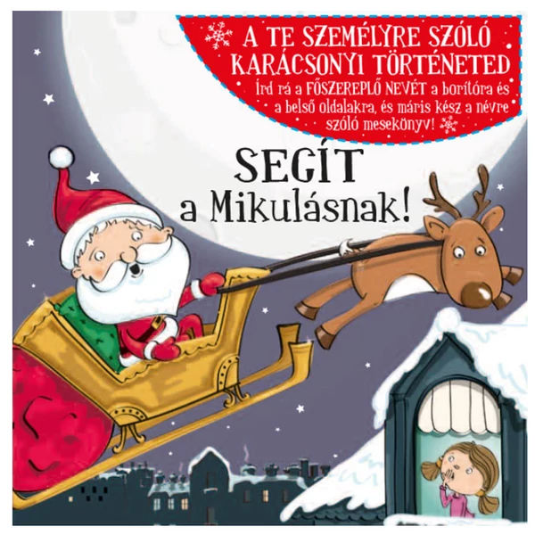 Névre Szóló Mesekönyv - Mikulás - Lányoknak