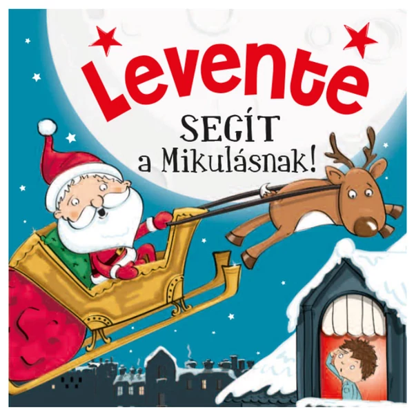 Névre Szóló Mesekönyv - Mikulás - Levente