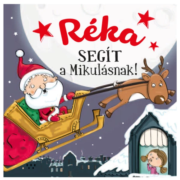 Névre Szóló Mesekönyv - Mikulás - Réka