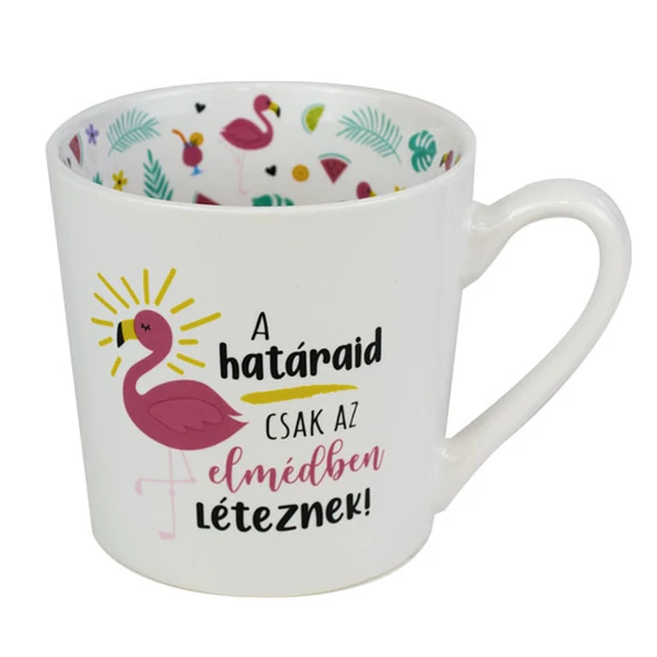 A Határaid... Feliratú, Színes Belsejű Lifestyle Bögre