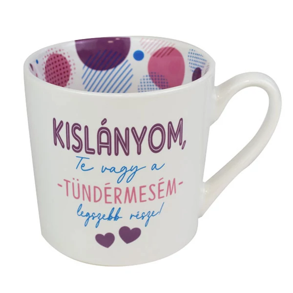Kislányom... Feliratú, Színes Belsejű Lifestyle Bögre