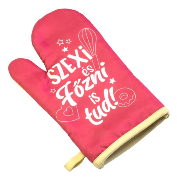 Szexi és Főzni is Tud Ajándék Edényfogó Kesztyű