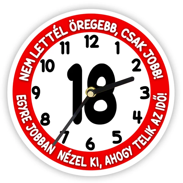 18. Szülinapra Sebességkorlátozó Mintás Falióra