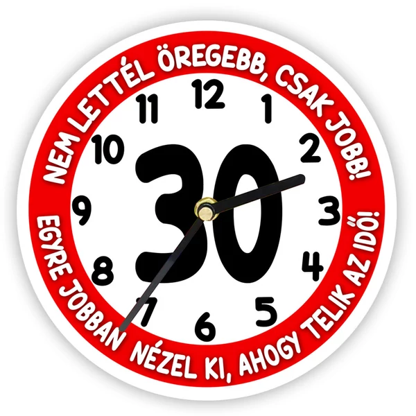 30. Szülinapra Sebességkorlátozó Mintás Falióra