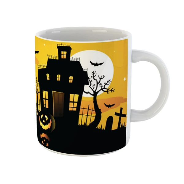 Kísértetház Mintás Ajándék Bögre Halloween-re