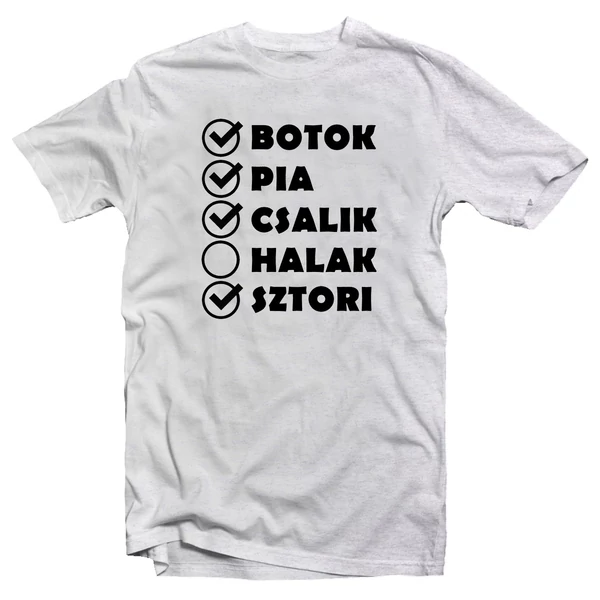 Botok, Pia, Csalik Vicces, Horgász Póló