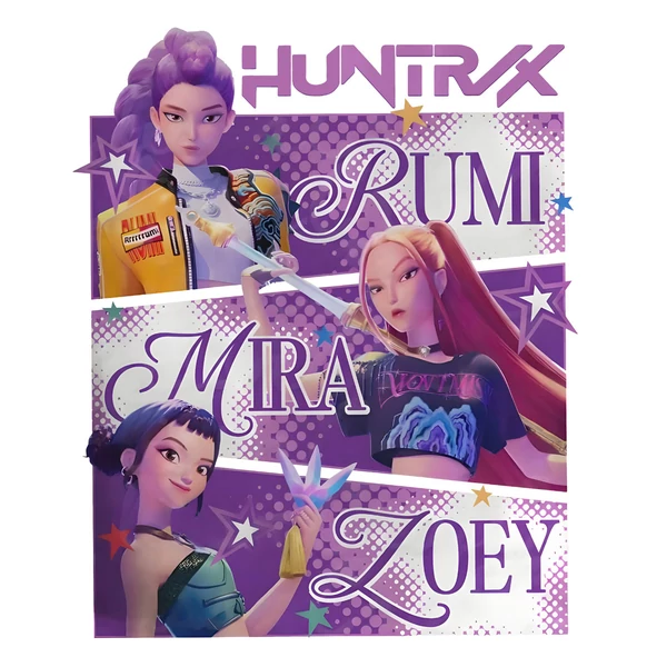 K-Pop Démonvadászok: Huntrix 3 Mintás Póló 2