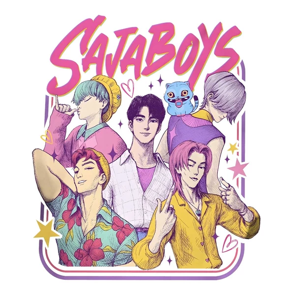 K-Pop Démonvadászok: Saja Boys Mintás Bögre 2