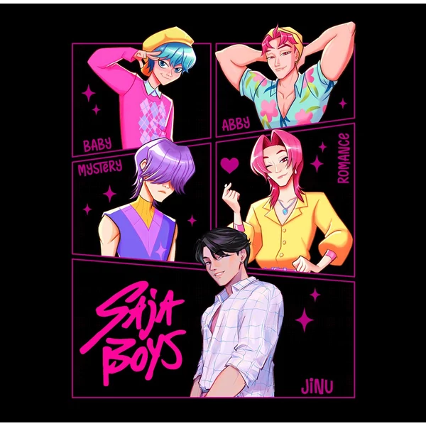 K-Pop Démonvadászok: Saja Boys 3 Mintás Póló 2