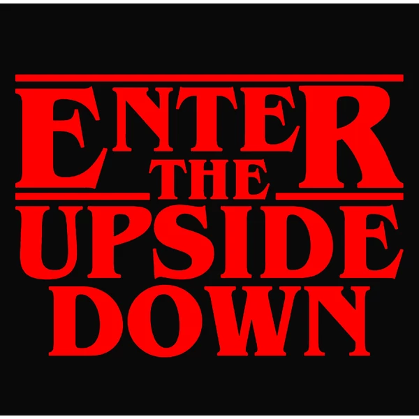 Enter The Upside Down Vicces Lábtörlő