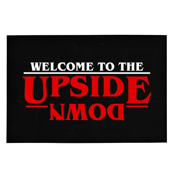 Welcome To The Upside Down Vicces Lábtörlő