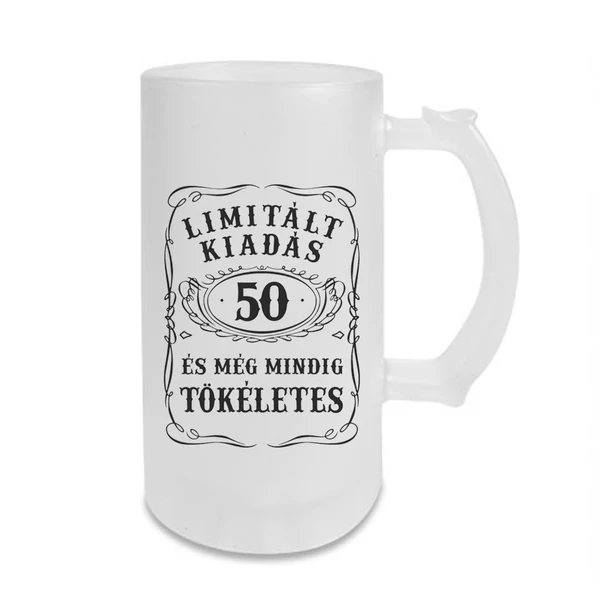 Limitált Kiadás - 50. Születésnapra Ajándék Söröskorsó