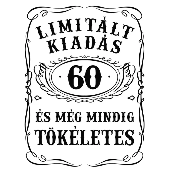 Limitált Kiadás - 60. Születésnapra Ajándék Söröskorsó 2