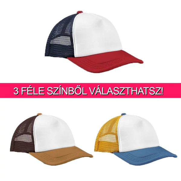Saját Mintás Retro Trucker Hálós Sapka 2