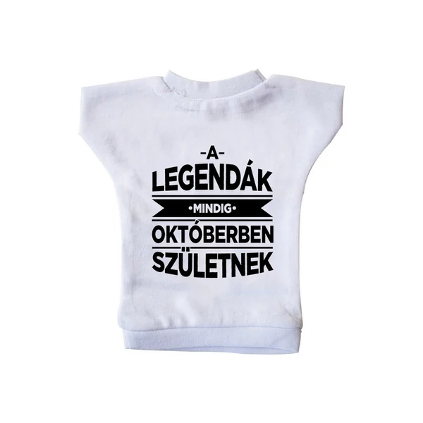 A Legendák Mindig Októberben Születnek Ajándék Szülinapi Üvegpóló