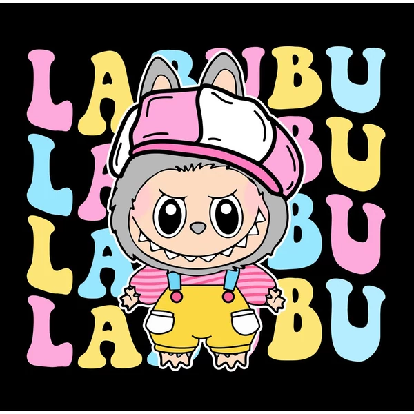 Labubu Mintás Vicces Póló - 4.0 2