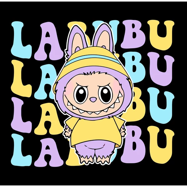 Labubu Mintás Vicces Póló - 9.0 2