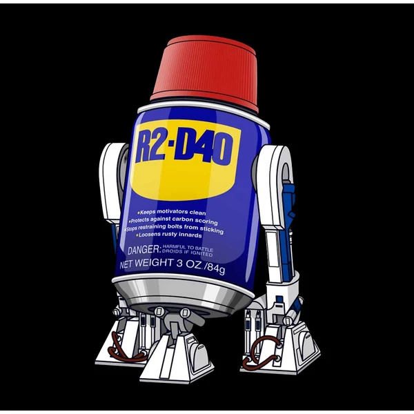 R2 - WD40 Szakemberes Vicces Ajándék Póló 2